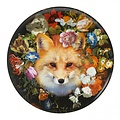 Heinen Delftware Wall plate Fox Ø26cm