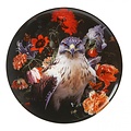 Heinen Delfts blauw Wall plate Peregrine Falcon Ø26cm