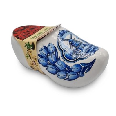 Typisch Hollands Clog - White with seeds "Burning Love"