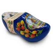 Typisch Hollands Clog - Blau mit Samen "Ox-Eye-Daisy"