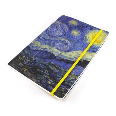 Typisch Hollands Softcover-Notizbuch, A5, Van Gogh, Sternennacht