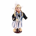 Matix Porcelain doll woman fur 26 cm