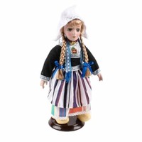 Matix Doll porcelain woman fur 20 cm