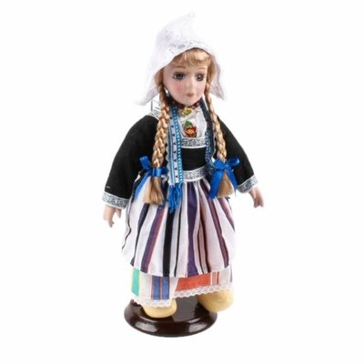 Matix Pop porselein vrouw bontje 20 cm