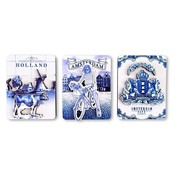 Typisch Hollands Set of 3 magnets - Delft blue Holland-Amsterdam