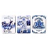 Typisch Hollands Set of 3 magnets - Delft blue Holland-Amsterdam