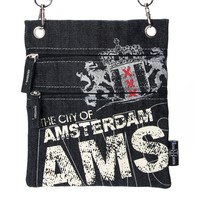 Robin Ruth Fashion Reisepasstasche (Nackentasche) - Schwarz