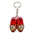 Typisch Hollands Keychain 2 clogs - Red