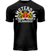 Fox Originals Black T-Shirt - Amsterdam coat of arms.
