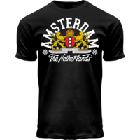 Holland fashion T-Shirt - Schwarz Amsterdam - Niederlande.