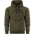 Holland fashion Hooded brixton sweater - Amsterdam Bike (Army green embossed)