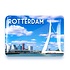 Typisch Hollands Rotterdam Fotomagnet - Glas - Erasmusbrücke