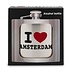 TTD Gifts Taschenflasche - Aluminium - Ich liebe Amsterdam