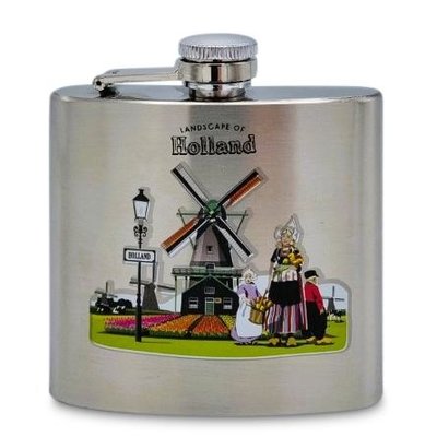 TTD Gifts Heupfles - Aluminium - Holland