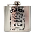 TTD Gifts Pocket bottle - Aluminum - Amsterdam - est 1275