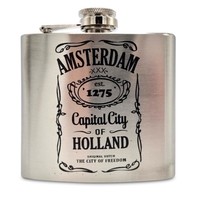 Typisch Hollands Taschenflasche - Aluminium - Amsterdam - est 1275