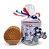 www.typisch-hollands-geschenkpakket.nl Stroopwafels in original Holland decorated tin - with key ring