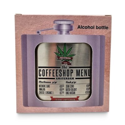 TTD Gifts Hip flask - Aluminum - Coffee shop