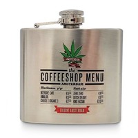 Typisch Hollands Taschenflasche - Aluminium - Coffeeshop