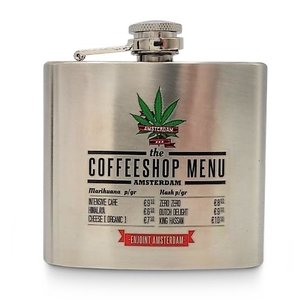 TTD Gifts Zakfles - Aluminium - Coffeeshop