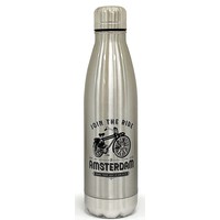 Typisch Hollands Isolierflasche - Silber-Grau-Amsterdam - Fahrrad