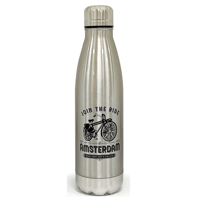 Typisch Hollands Insulated bottle - Silver-Grey-Amsterdam - Bicycle