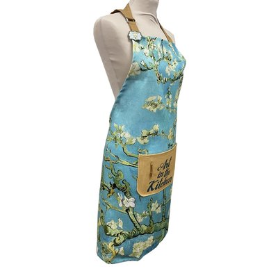 Memoriez Luxury kitchen apron - Almond Blossom - Vincent van Gogh