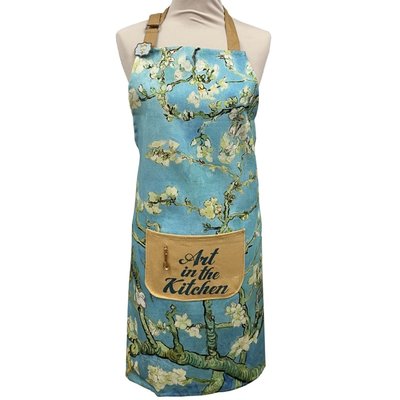 Memoriez Luxury kitchen apron - Almond Blossom - Vincent van Gogh