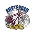 Typisch Hollands Magneet Amsterdam fiets - rood blauw geel