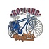 Typisch Hollands Magnet Holland Fahrrad blau orange rot