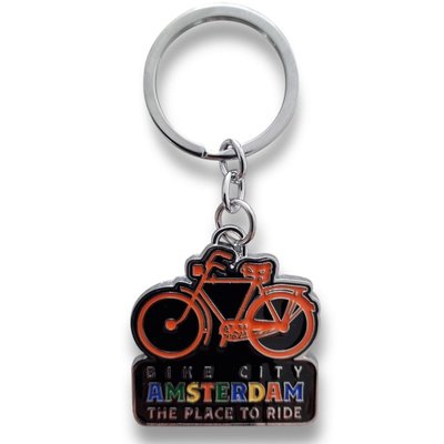 Typisch Hollands Keychain -bike city - bike Amsterdam