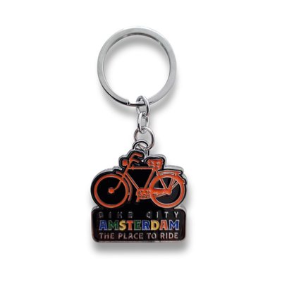 Typisch Hollands Keychain -bike city - bike Amsterdam