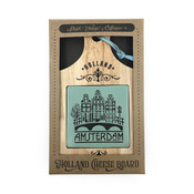 Typisch Hollands Cheese board small - Amsterdam - in gift box - Green