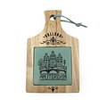 Typisch Hollands Cheese board small - Amsterdam - in gift box - Green