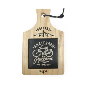 Typisch Hollands Cheese board small - Amsterdam - in gift box - Black