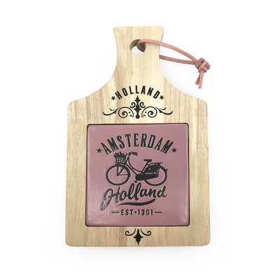 Typisch Hollands Cheese board small - Amsterdam - in gift box - Pink