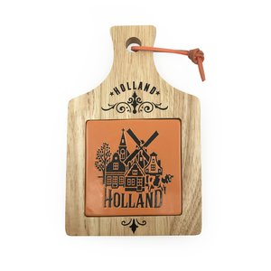 Typisch Hollands Kaasplank klein  -  Holland  - in geschenkdoos  - Oranje