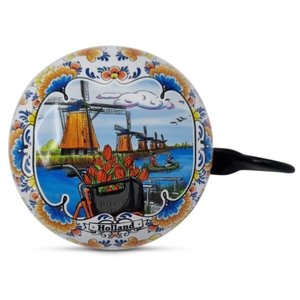Typisch Hollands Bicycle bell Holland Bicycle and windmill Color 60mm