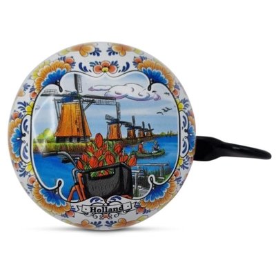 Typisch Hollands Fahrradklingel Holland -Rot - Hell 80mm