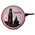 TTD Gifts Fietsbel Utrecht - Rood-Wit 60mm