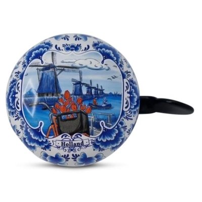 Typisch Hollands Bicycle bell Holland-Delft blue 80mm