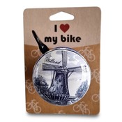 Typisch Hollands Bicycle bell Delft blue - Windmill 60 mm