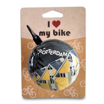 TTD Gifts  Fietsbel Rotterdam - Kubuswoningen 60mm