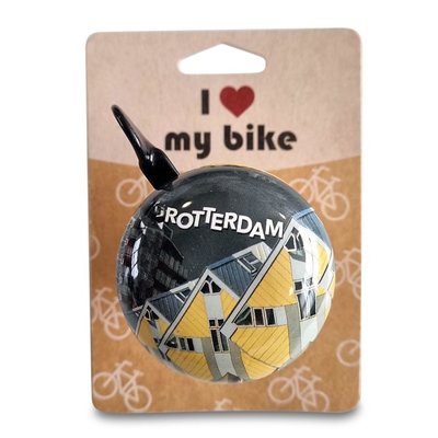 Typisch Hollands Bicycle bell Rotterdam - Cube houses 60mm