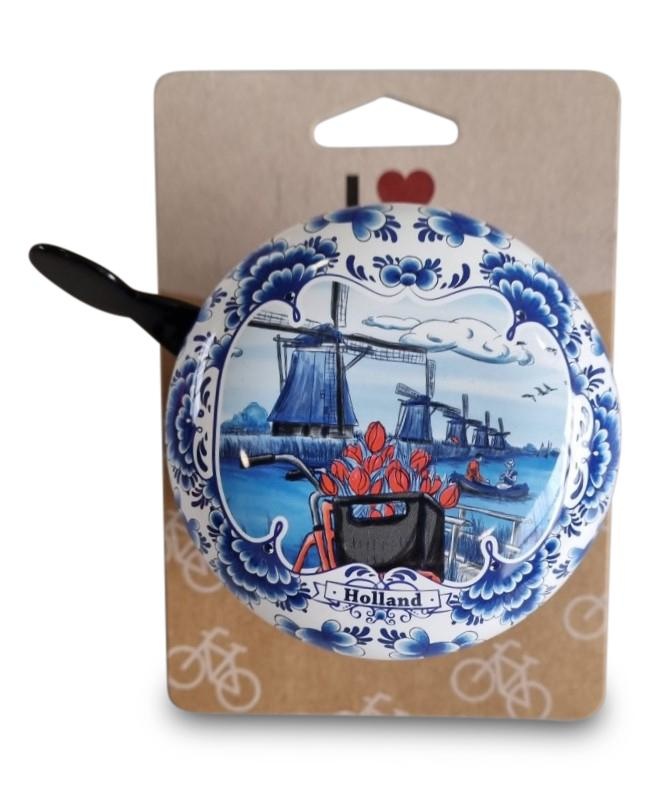 Vintage bicycle bells Typically Dutch Bicycle bell Delft blue