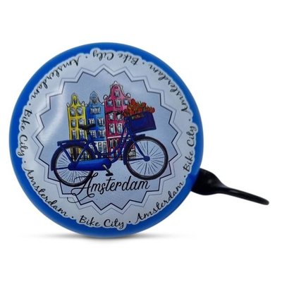 Typisch Hollands Bicycle bell Amsterdam -Blue 80mm