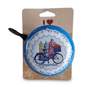 Typisch Hollands Bicycle bell Amsterdam -Blue 80mm