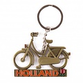 Typisch Hollands Holland Keychain - Bicycle - Orange text