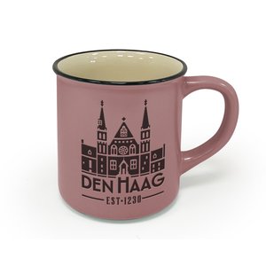 Typisch Hollands Den Haag - Retro Campus Tasse - Rosa