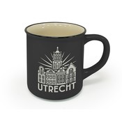 Typisch Hollands Utrecht - Retro Campus Becher - Schwarz
